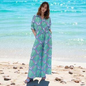 New! Paolita Aura Silk Boiler Jumpsuit